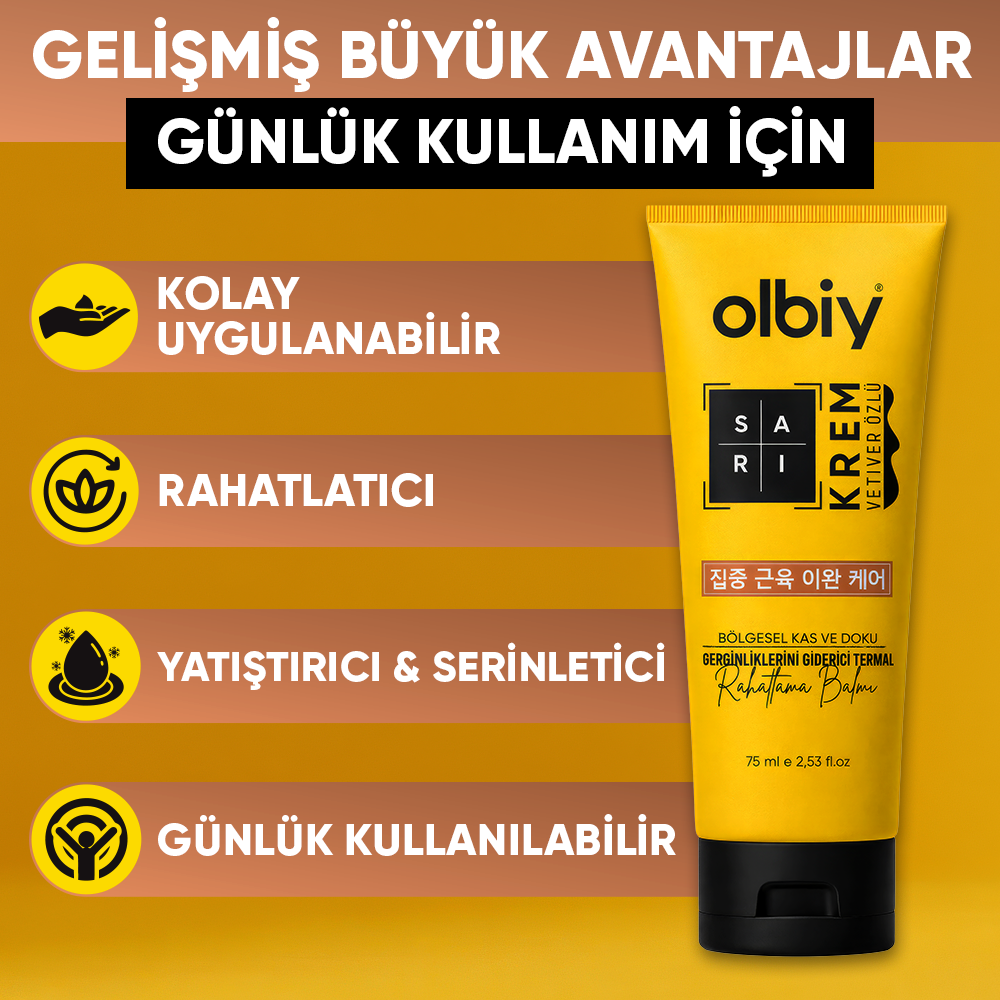 Olbiy Sarı Krem | Vetiver Özlü Termal Konfor Balmı