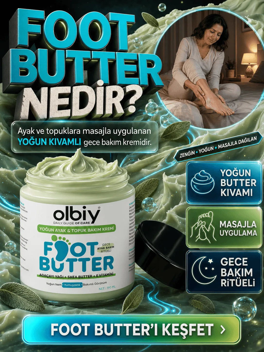 Her mevsim Olbiy ayak bakımı