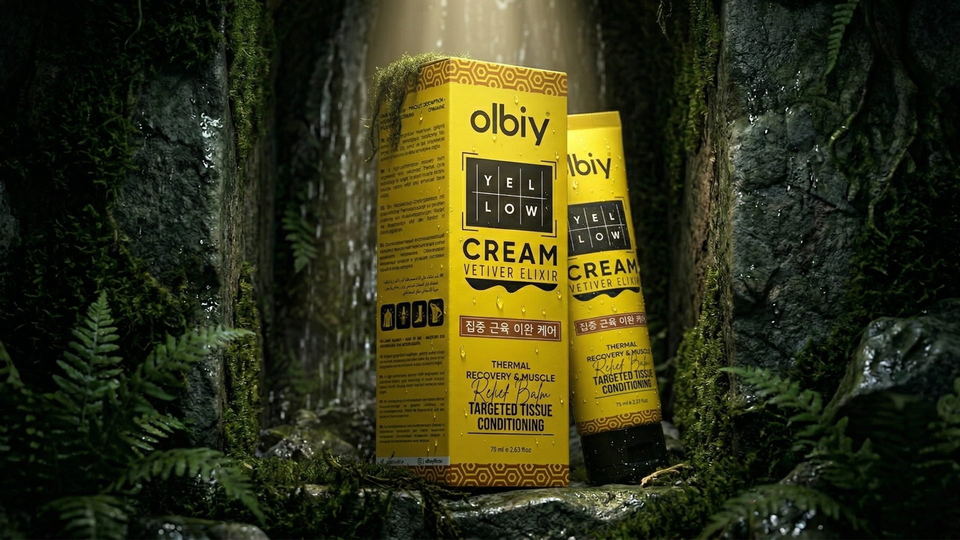 Olbiy Sarı Krem premium termal bakım sahnesi