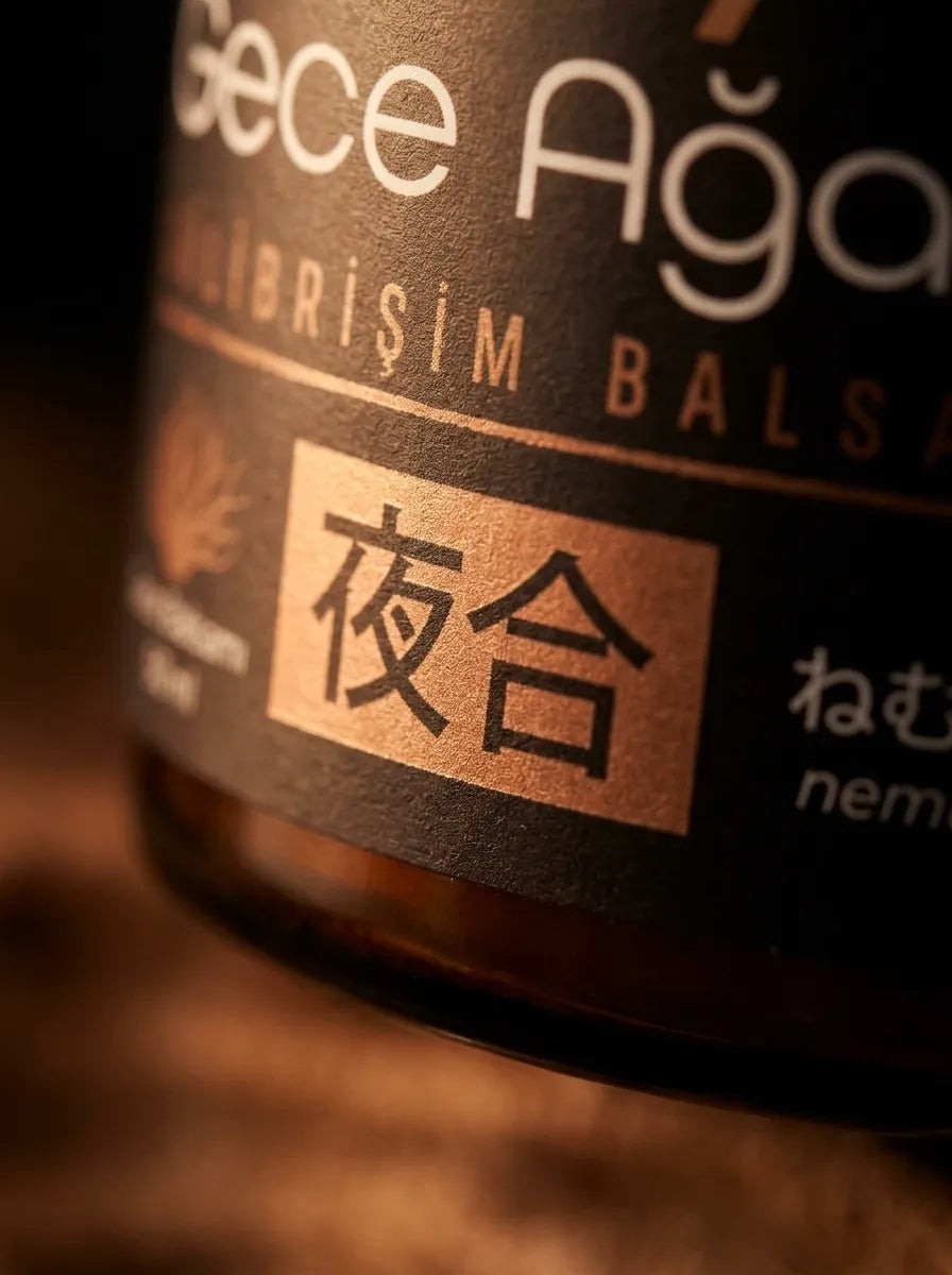 Etiketteki 夜合 damgası